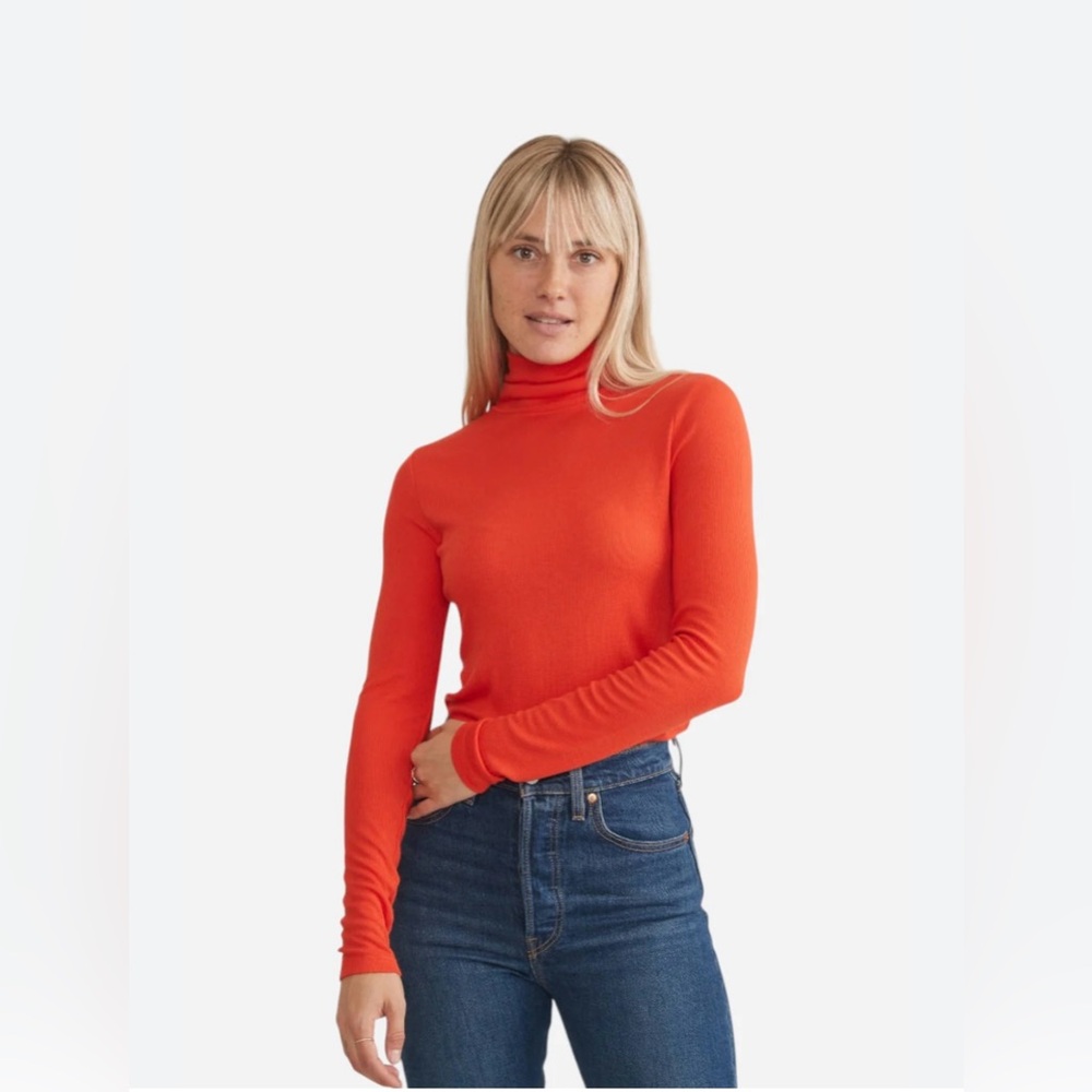NWT, Women's BDG Orange Turtleneck Top